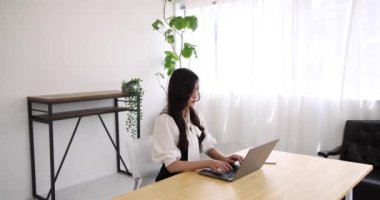 Tokyo Japan 06.19.2022. This working scene is acted by Japanese model in the office. High quality 4k footage