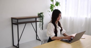 Tokyo Japan 06.19.2022. This working scene is acted by Japanese model in the office. High quality 4k footage