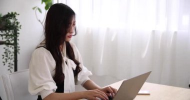 Tokyo Japan 06.19.2022. This working scene is acted by Japanese model in the office. High quality 4k footage