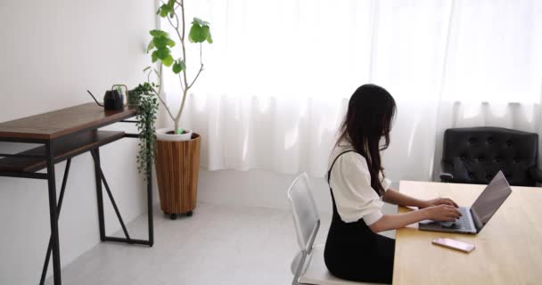 Tokyo Japan 2022 Working Scene Acted Japanese Model Office High — Wideo stockowe