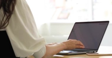 Tokyo Japan 06.19.2022. This working scene is acted by Japanese model in the office. High quality 4k footage