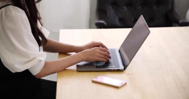 Tokyo Japan 06.19.2022. This working scene is acted by Japanese model in the office. High quality 4k footage
