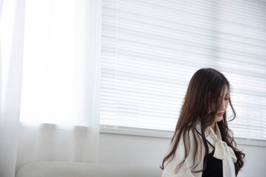Tokyo Japan 06.19.2022. This working scene is acted by Japanese model in the office. High quality photography