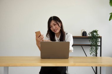 Tokyo Japan 06.19.2022. This working scene is acted by Japanese model in the office. High quality photography
