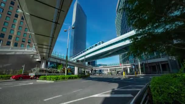 Ένα Timelapse Της Κυκλοφοριακής Συμφόρησης Στην Επιχειρηματική Πόλη Στο Τόκιο — Αρχείο Βίντεο