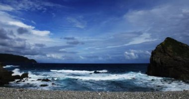 Hard waves near the coast. Amami oshima Kagoshima / Japan - 09.24.2018 camera : Canon EOS 5D mark4