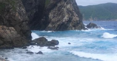 Hard waves near the coast. Amami oshima Kagoshima / Japan - 09.24.2018 camera : Canon EOS 5D mark4