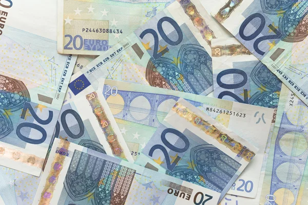 Евро счета - 20 — стоковое фото