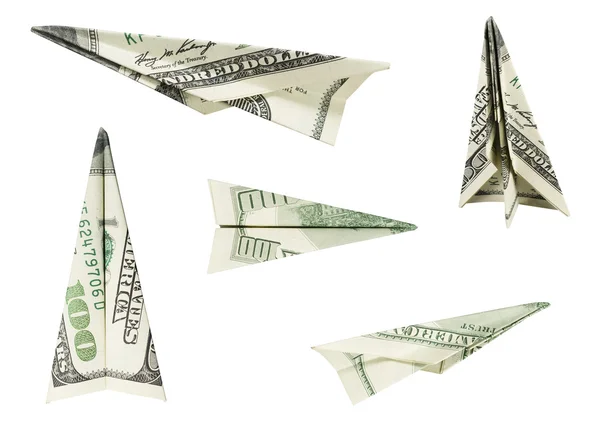 Money Airplanes — Stock Photo, Image