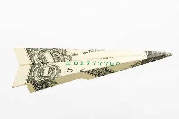 One Dollar Airplane — Stock Photo, Image