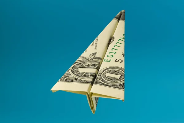 One Dollar Airplane — Stock Photo, Image