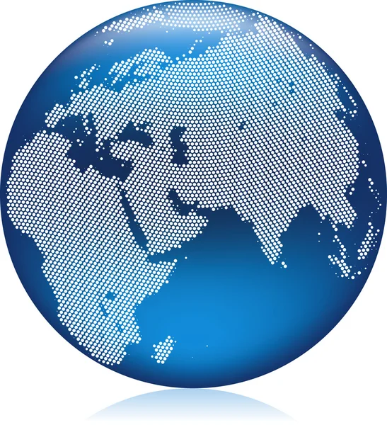 Blue globe — Stock Vector