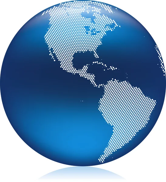 Globe Amériques — Image vectorielle