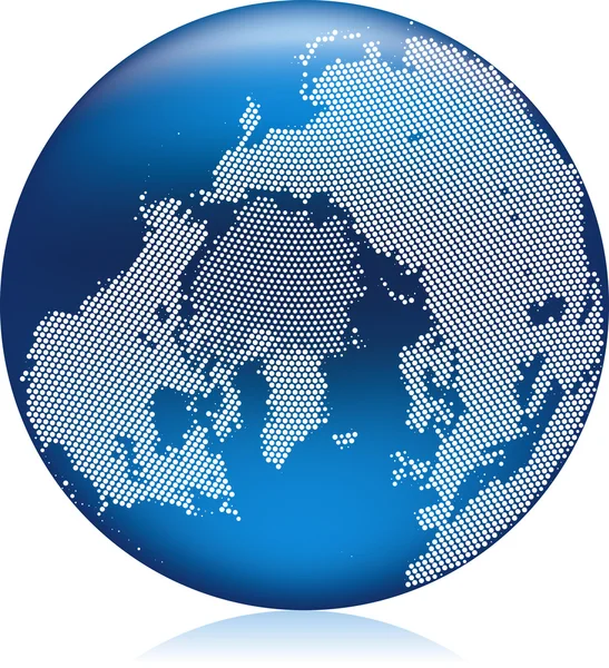 Blue globe — Stock Vector