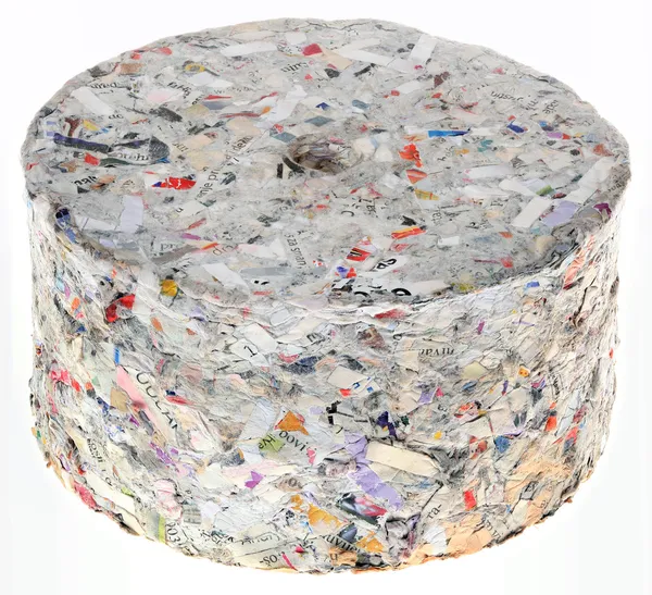 Paper Briquette Cutout — Stock Photo, Image