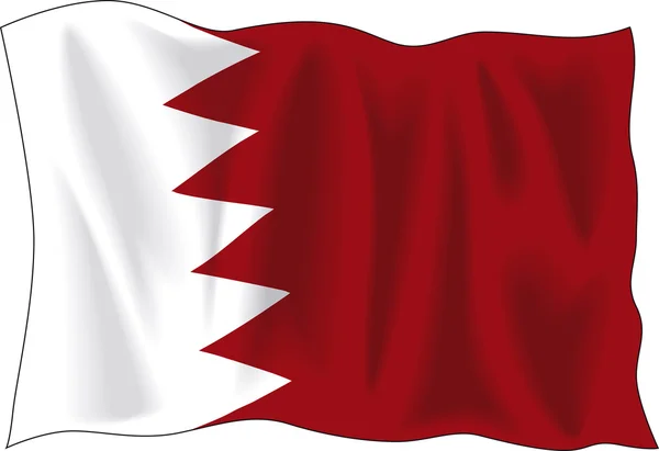 Bahrein zászló — Stock Vector