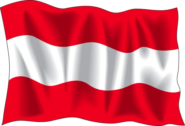 Bandera austriaca — Vector de stock