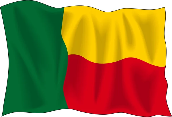 Drapeau du Bénin — Image vectorielle