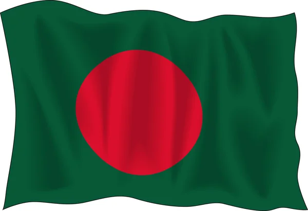 Flagge von Bangladesh — Stockvektor