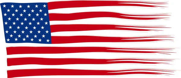 Bandera americana — Vector de stock