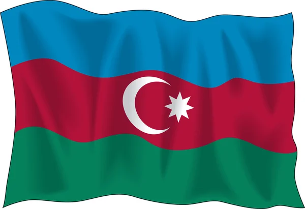 Bandeira do Azerbaijão — Vetor de Stock