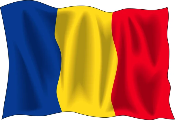 Flagga Tchad — Stock vektor