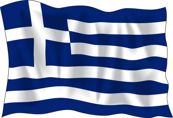 Griechische Flagge — Stockvektor