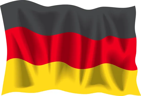 Német zászló — Stock Vector