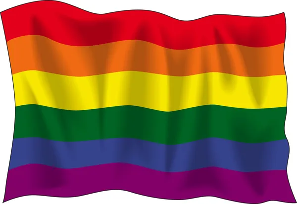 Vlajka homosexuální hrdosti — Stockový vektor