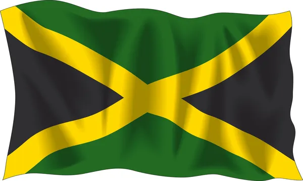 Bandera de Jamaica — Vector de stock