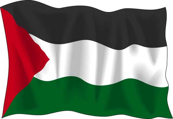 Bandeira da Palestina — Vetor de Stock