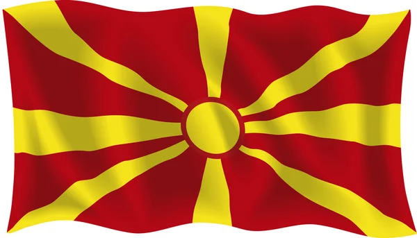 Bandera de Macedonia — Archivo Imágenes Vectoriales