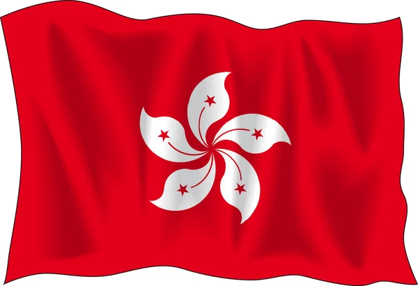 Drapeau de hong kong — Image vectorielle