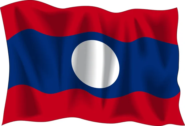 Bandera de laos — Vector de stock