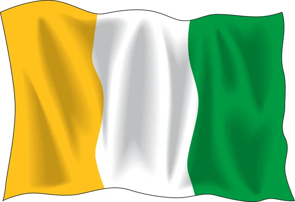 Drapeau de la Côte d'Ivoire — Image vectorielle