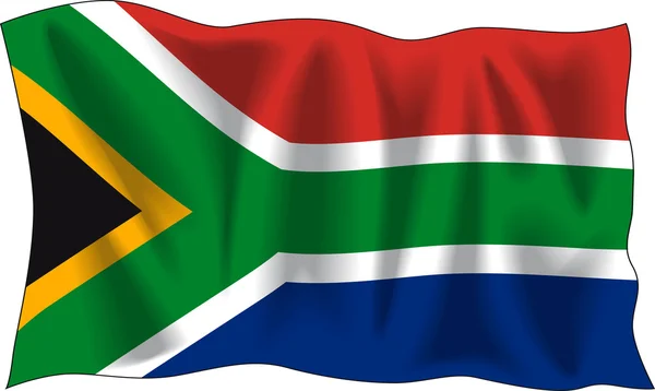 Sydafrikas flagga — Stock vektor