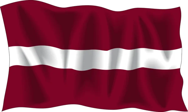 Bandera de Letonia — Vector de stock