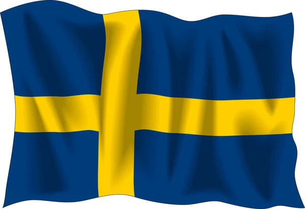 Swedish flag — Stock Vector