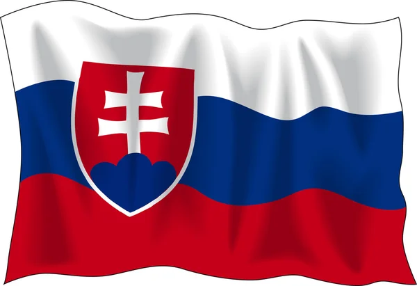 Bandera de Eslovenia — Vector de stock