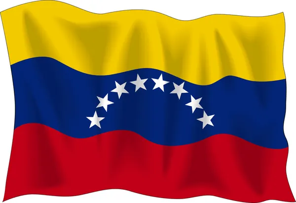 Bandera de venezuela — Vector de stock