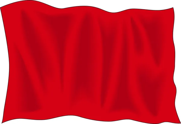 Rødt flagg – stockvektor
