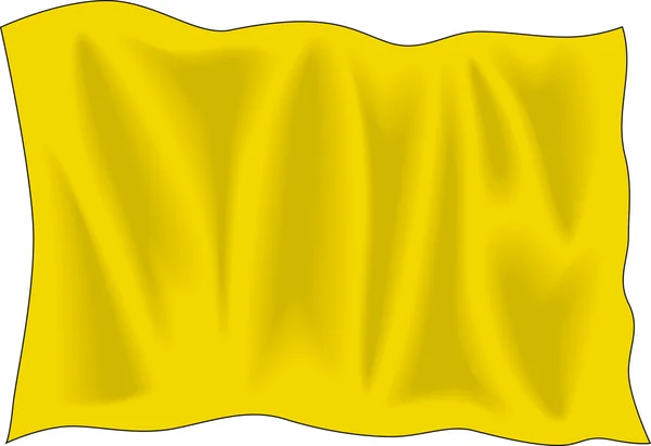 Bandeira amarela — Vetor de Stock