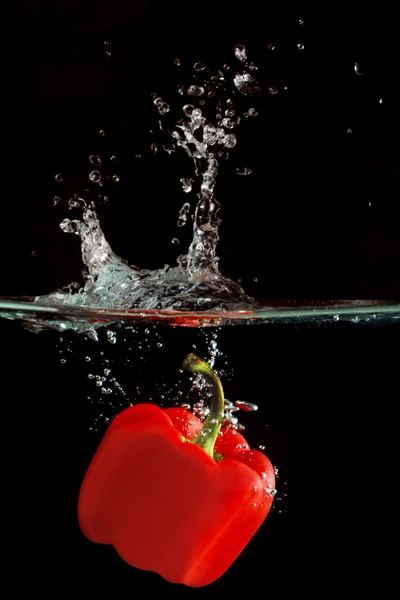 Red Bellpaper Splash — Stock Photo, Image