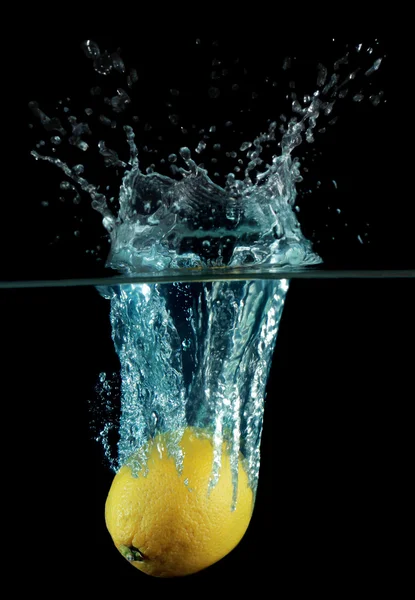 Splash του λεμονιού — Φωτογραφία Αρχείου