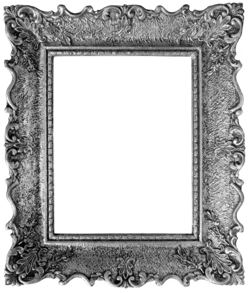 Recorte de marco de espejo de plata — Foto de Stock