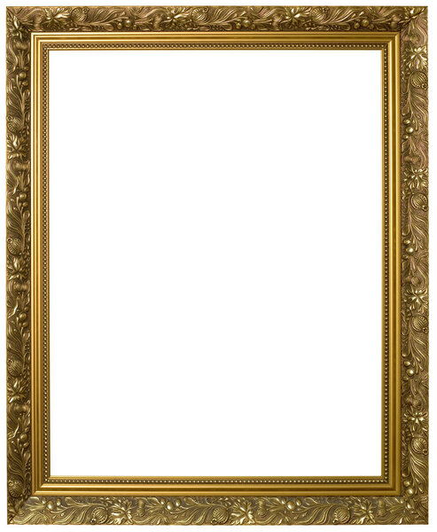 Golden Picture Frame Cutout