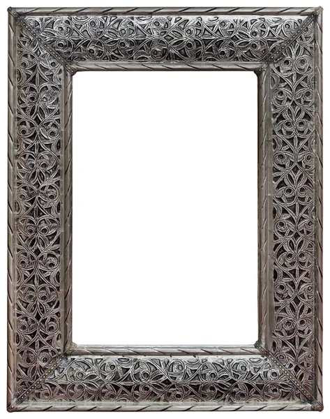 Pewter Mirror Frame Cutout — Stock Photo, Image