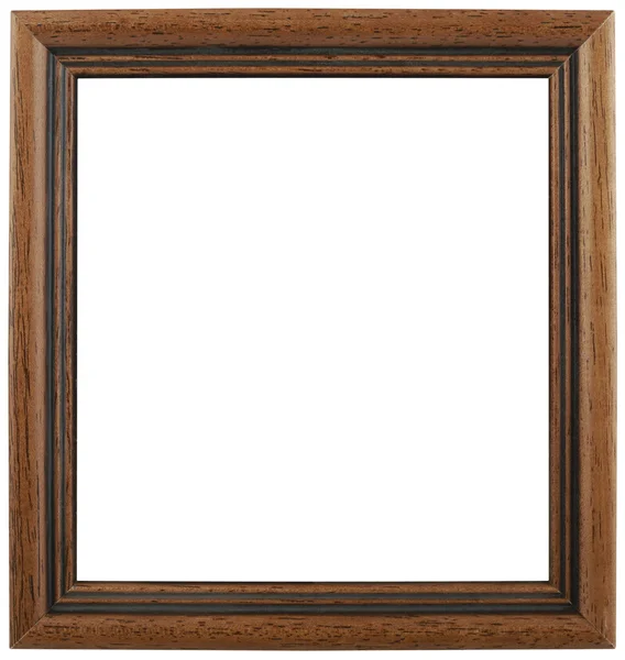 Houten foto frame knipsel — Stockfoto