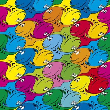 Seamless Fish Background clipart