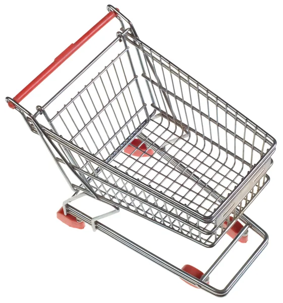 Empty Shopping Trolley Cutout — Stock Photo, Image